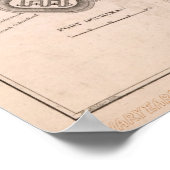 Fort Fisher Civil War Map ポスター (角)