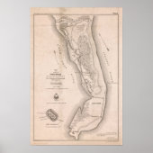 Fort Fisher Civil War Map ポスター (正面)