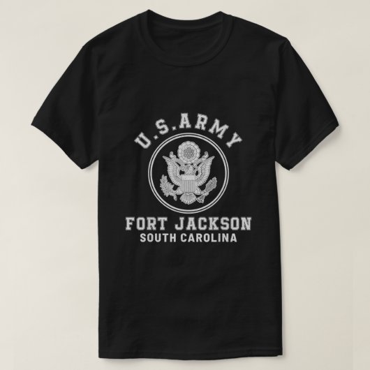 Fort Jackson South Carolina SC Army Basic Training Tシャツ (デザイン正面)