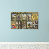 Fort Knox, Kentucky – 大きな文字のシーン キャンバスプリント (インサイチュ (ウッドフロア))