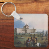 Fort Laramie, Sublette Fort, Fort William, Miller キーホルダー (正面)