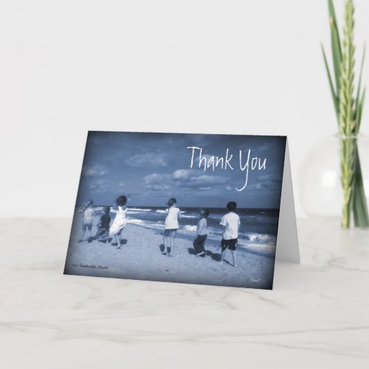 Fort Lauderdaleのヴィンテージのサンキューカード サンキューカード (正面)