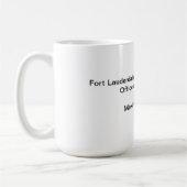 Fort Lauderdaleフロリダの中央政府刑務所の記念品mu コーヒーマグカップ (左)