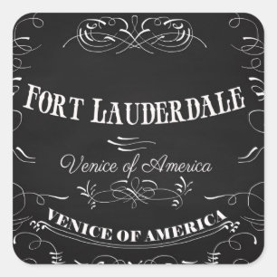Fort Lauderdaleフロリダ-アメリカのベニス スクエアシール