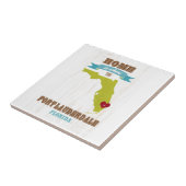 Fort Lauderdale、フロリダの地図-どこであります家 タイル (側面)