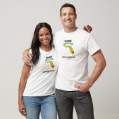 Fort Lauderdale、フロリダの地図-どこであります家 Tシャツ (ユニセックス)