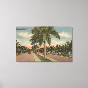 Fort Lauderdale、フロリダ- LasのOlaの眺め キャンバスプリント