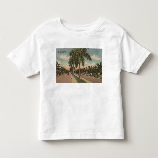 Fort Lauderdale、フロリダ- LasのOlaの眺め トドラーTシャツ (正面)