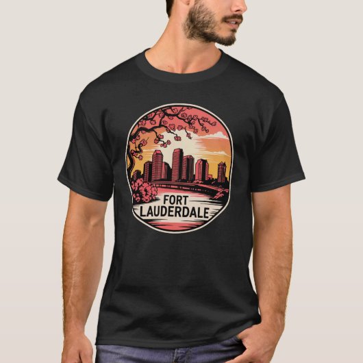 Fort Lauderdale City Florida USA Tシャツ (正面)