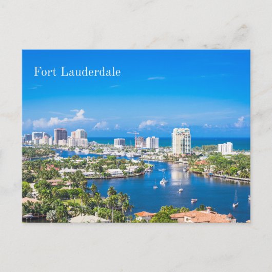 Fort Lauderdale, Florida Summer City View ポストカード (正面)