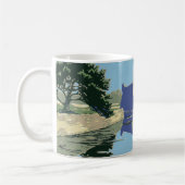 Fort Marionを見せるヴィンテージ旅行ポスター コーヒーマグカップ (左)