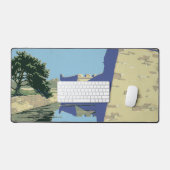 Fort Marionを見せるヴィンテージ旅行ポスター デスクマット (キーボード&マウス)