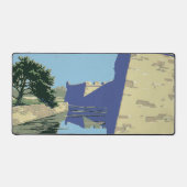 Fort Marionを見せるヴィンテージ旅行ポスター デスクマット (正面)