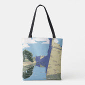 Fort Marionを見せるヴィンテージ旅行ポスター トートバッグ (裏面)