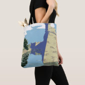 Fort Marionを見せるヴィンテージ旅行ポスター トートバッグ (クローズアップ)