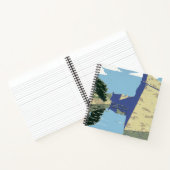 Fort Marionを見せるヴィンテージ旅行ポスター ノートブック (内部)