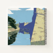 Fort Marionを見せるヴィンテージ旅行ポスター ノートブック (裏面)