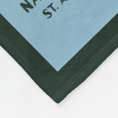 Fort Marionを見せるヴィンテージ旅行ポスター フリースブランケット (角)