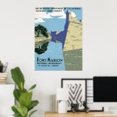 Fort Marionを見せるヴィンテージ旅行ポスター ポスター (ホームオフィス)