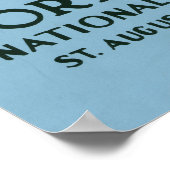 Fort Marionを見せるヴィンテージ旅行ポスター ポスター (角)