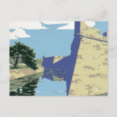 Fort Marionを見せるヴィンテージ旅行ポスター ポストカード (正面)