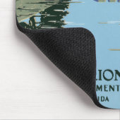 Fort Marionを見せるヴィンテージ旅行ポスター マウスパッド (コーナー)