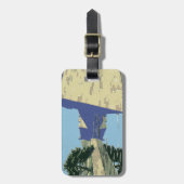 Fort Marionを見せるヴィンテージ旅行ポスター ラゲッジタグ (正面縦)