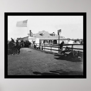 Fort Monroe 1864年で大広間を食事するHygeia ポスター