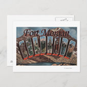 Fort Morgan, Colorado - Large Letter Scenes ポストカード (正面/裏面)