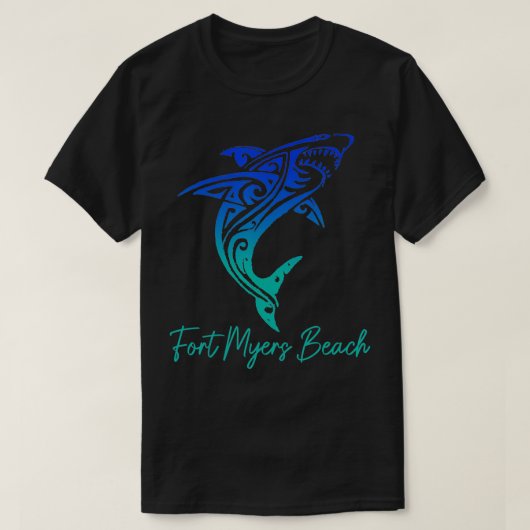 Fort Myers Beach FL Shark Scuba Diving Surfer Flor Tシャツ (デザイン正面)