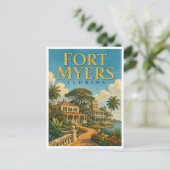 Fort Myers Florida Edison Estate GeoSaga ポストカード (スタンド正面)