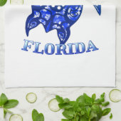 Fort Myers Florida Vacation Tribal Turtle キッチンタオル (折り畳み)