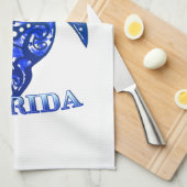 Fort Myers Florida Vacation Tribal Turtle キッチンタオル (四つ折り)