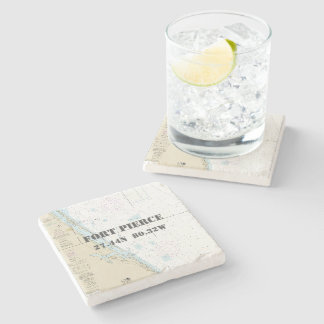 Fort Pierce、フロリダの確実な船遊びの図表 ストーンコースター