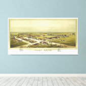 Fort Reno Oklahoma Territory 1891 Lithograph キャンバスプリント (インサイチュ (ウッドフロア))