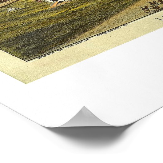 Fort Reno Oklahoma Territory 1891 Lithograph ポスター (角)