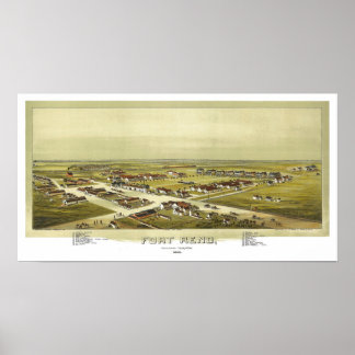 Fort Reno Oklahoma Territory 1891 Lithograph ポスター