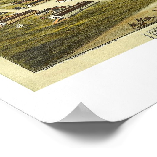 Fort Reno Oklahoma Territory 1891 Lithograph ポスター (角)