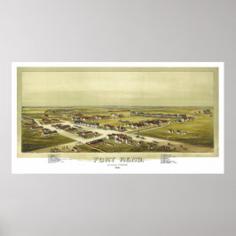 Fort Reno Oklahoma Territory 1891 Lithograph ポスター