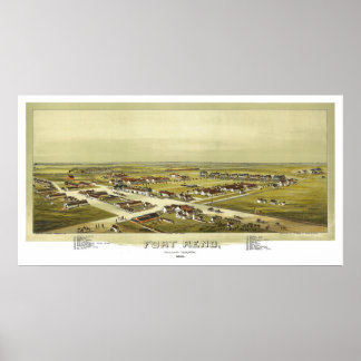Fort Reno Oklahoma Territory 1891 Lithograph ポスター