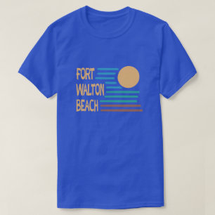 Fort Walton Beachの幾何学的設計 Tシャツ