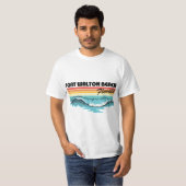 Fort Walton Beach Family Vacation Retro Waves Tシャツ (正面フル)