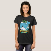 FORT WALTON BEACH FLORIDA Cute Baby Dolphin Beach  Tシャツ (正面フル)