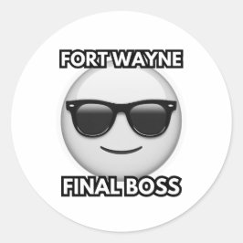 Fort Wayne Final Boss Sticker ラウンドシール
