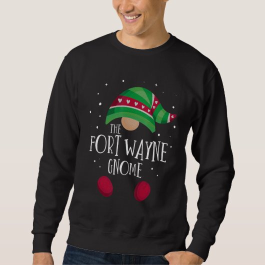 Fort Wayne Gnome Family Matching Christmas Pajamas スウェットシャツ (正面)