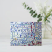 FORT WAYNE, INヴィンテージマップ葉書 ポストカード (スタンド正面)