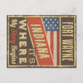 Fort Wayne Indiana ポストカード (正面)