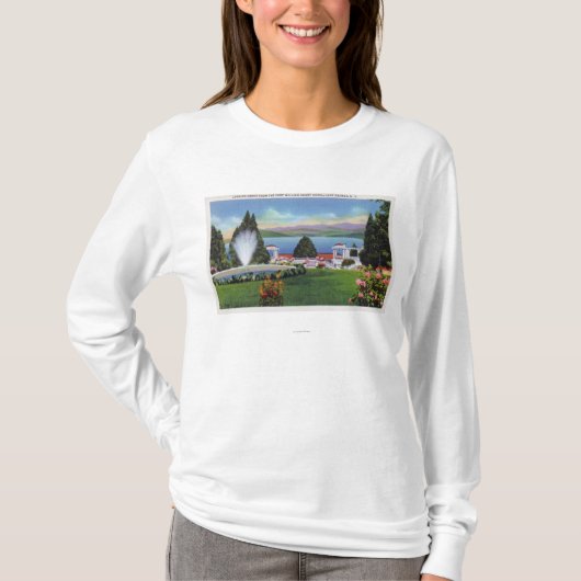 Fort Williamヘンリーからの湖の北の眺め Tシャツ (正面)