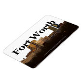 Fort Worth TXスカイラインとFort Worth in the Sky マグネット (左側)