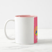 Fortalezaブラジルのヴィンテージ旅行ポスター ツートーンマグカップ (左)